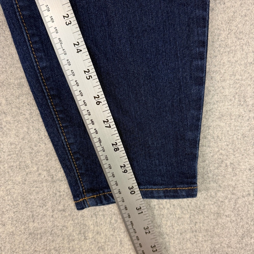 Old Navy Super Skinny Jeans 20 Plus Long Blue Mid-Rise Stretch Dark Wash Denim - Picture 7 of 10